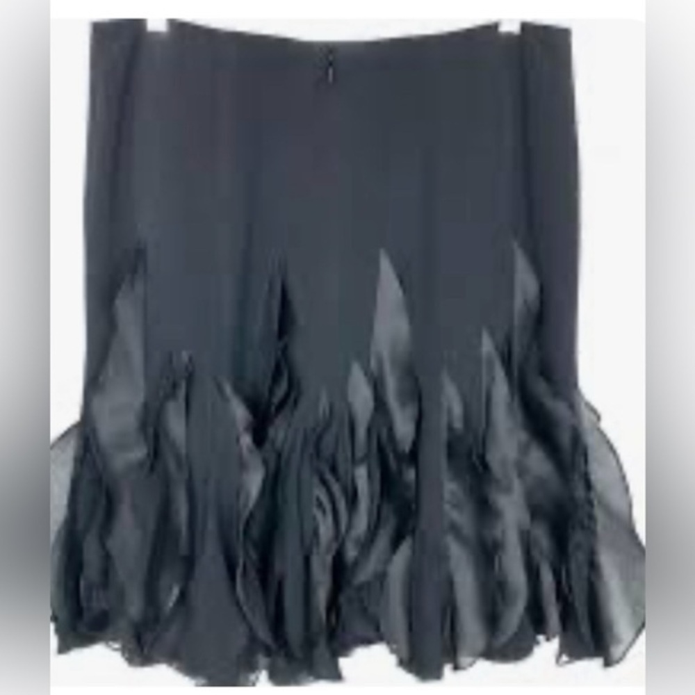 Rickie Freeman for Teri Jon Black Midi Skirt